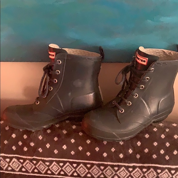 RARE lace up hunter boots size 4 - Picture 2 of 8
